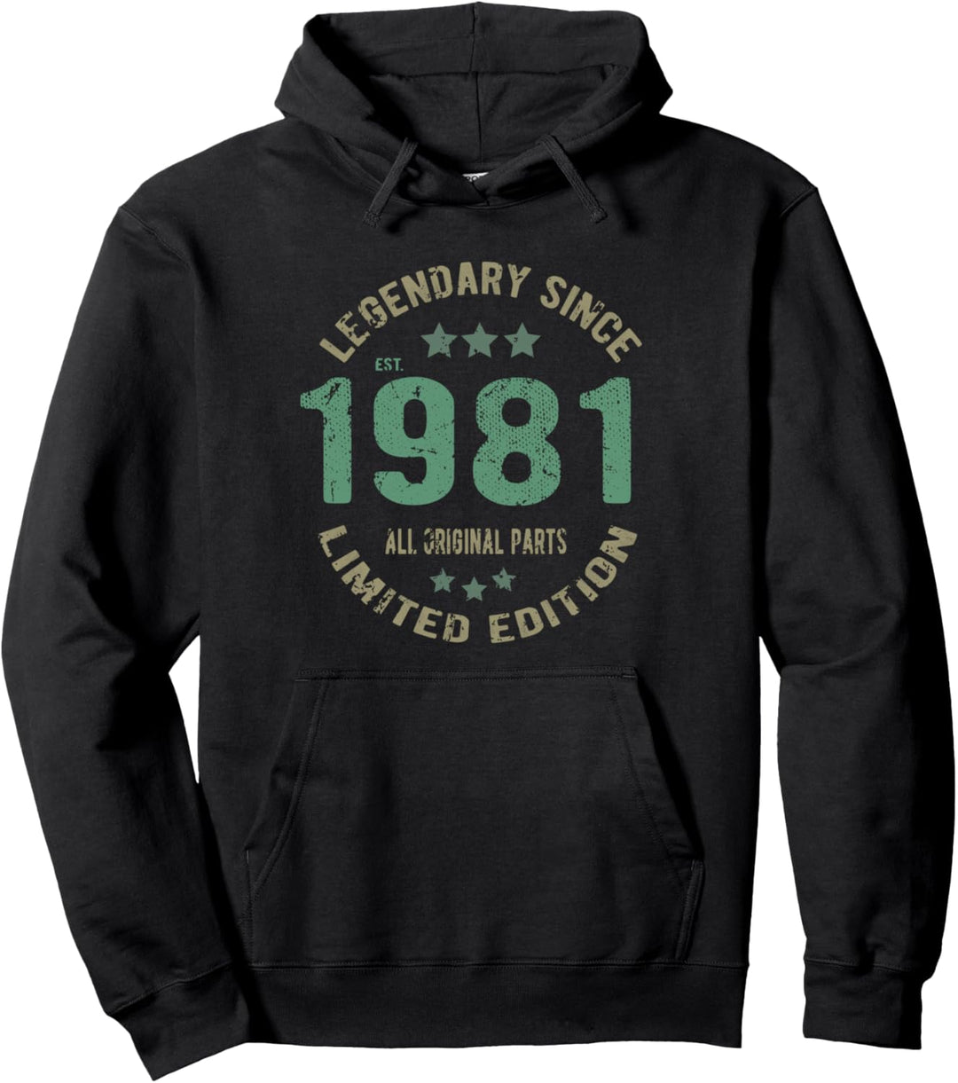 42 Years Old Bday Legend Since 1981 - Vintage 42. Geburtstag Pullover Hoodie