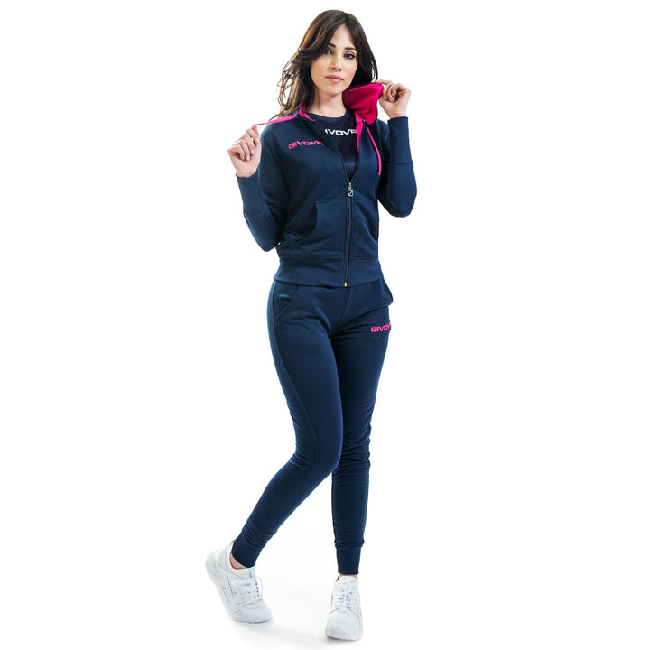 Givova Damen Anzug Lady, Blu/Fuxia