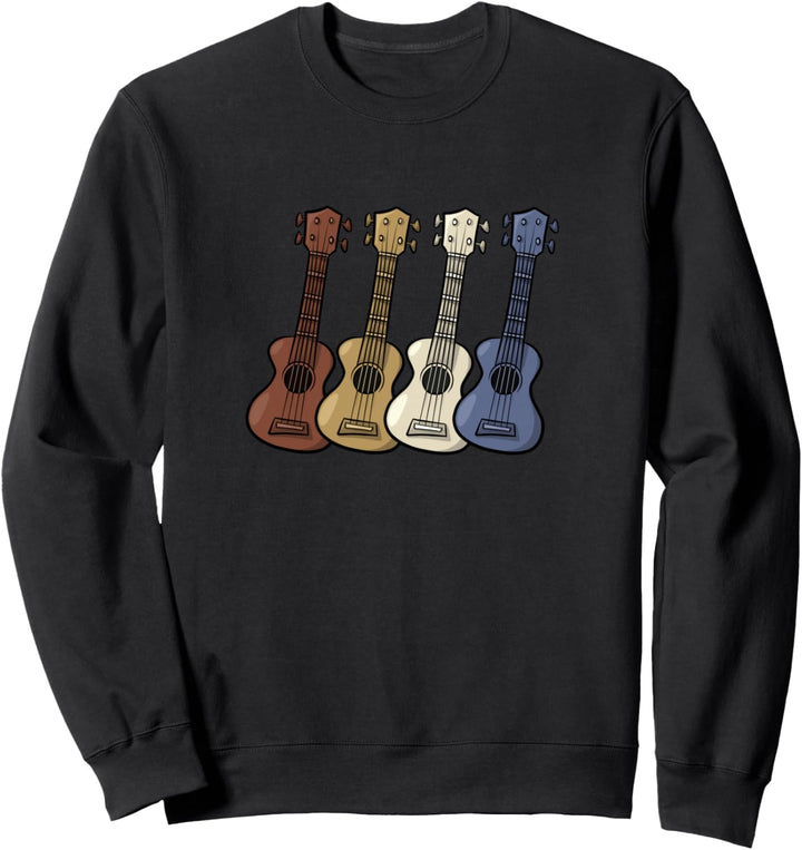 Retro Style Uke Hawaiianische Musik Uke Hawaii Ukulele Sweatshirt