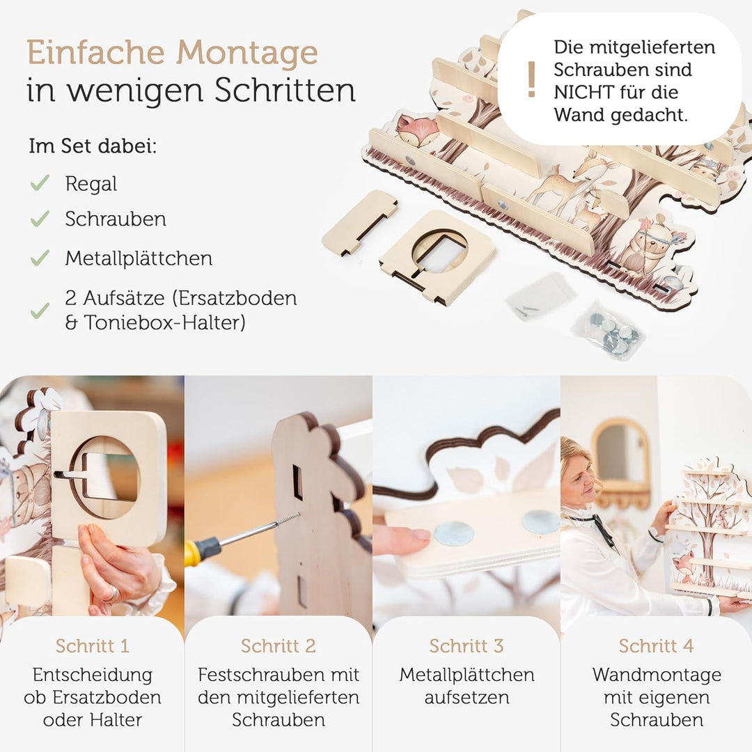 Farbklecks Collection Musikboxregal Giraffe mit Kopfhörer