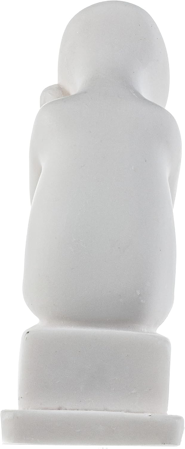 Kykladenkunst Denker Kykladen Männliches Idol Alabaster Statue Handgemachte Skulptur 15.7 cm
