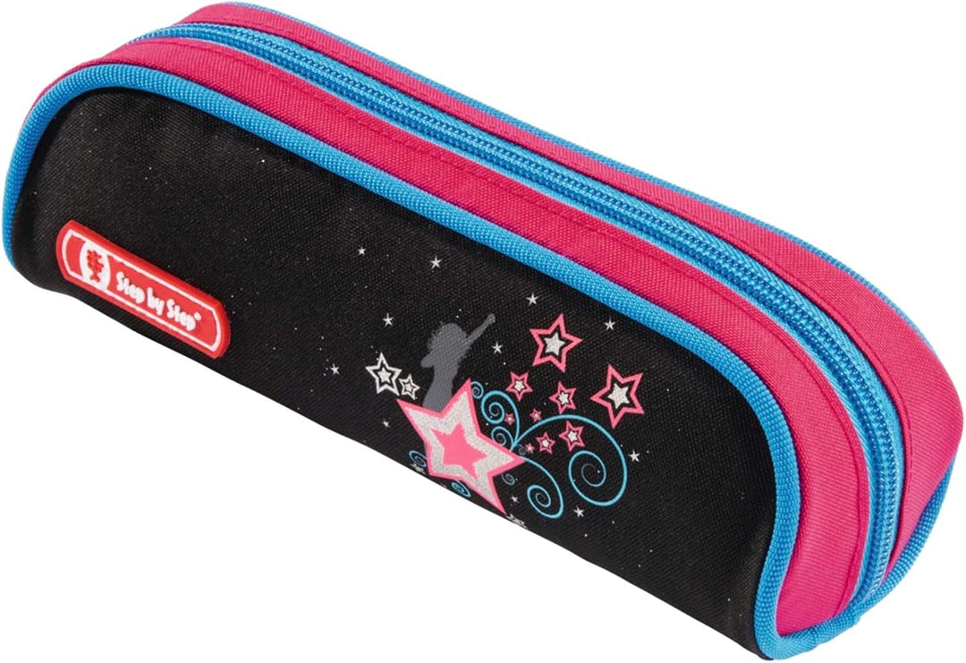 Step by Step Light 2 Schulranzen-Set 4tlg. Pink-schwarz, Pink-schwarz