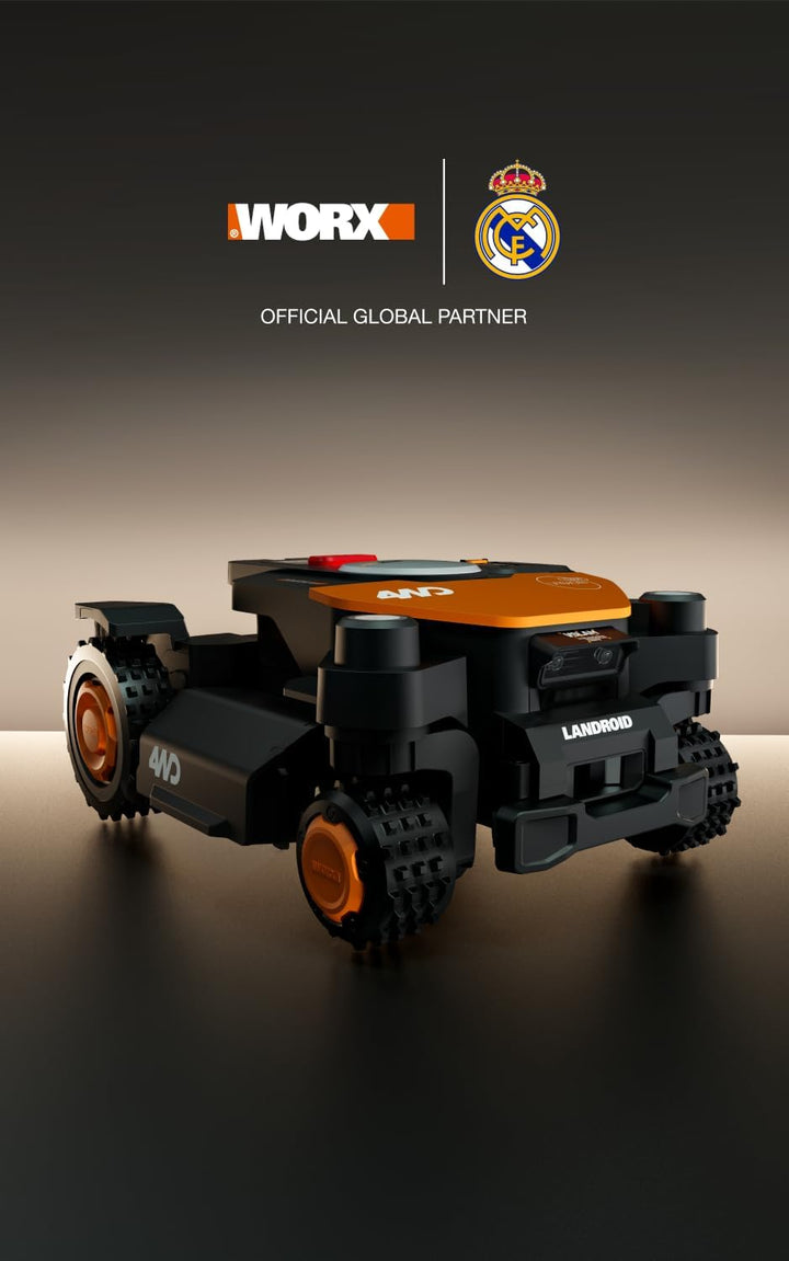 WORX Landroid Vision Cloud WR342E 4WD Mähroboter ohne Begrenzungskabel für 2000 m² (KI-Hinderniserke
