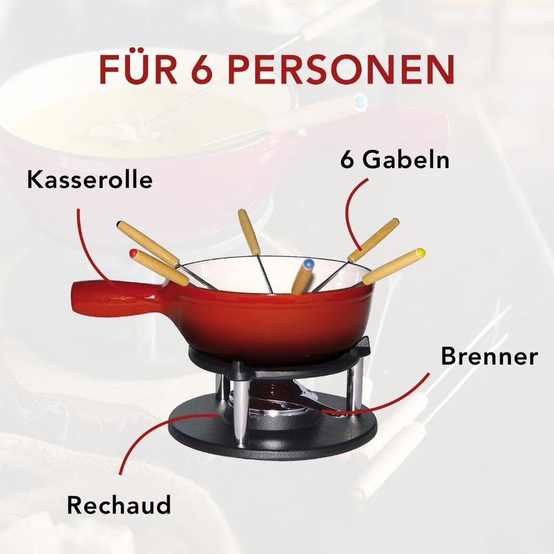 Baumalu 385052 Käsefondue-Set, emailliertes
