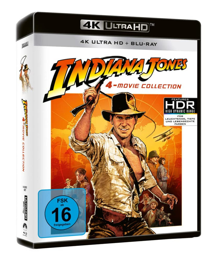 Indiana Jones 1-4 (4x 4K Ultra-HD + 4x Blu-ray 2D), 4K
