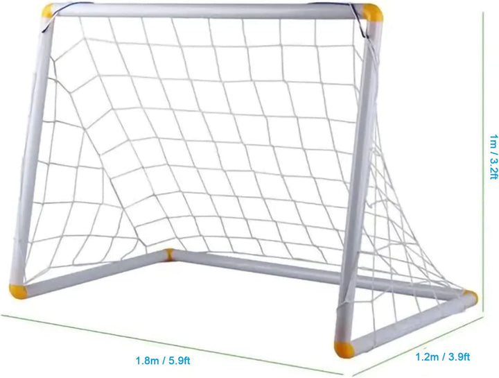 Jenngaoo Fussballtornetz 8X6FT Weiss, 8X6FT Weiß