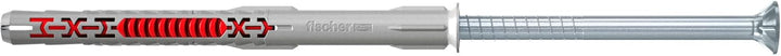 fischer DuoXpand 8 x 100 T, hochwertiger Universaldübel mit verzinkter Senkkopfschraube (50 Stk.), D