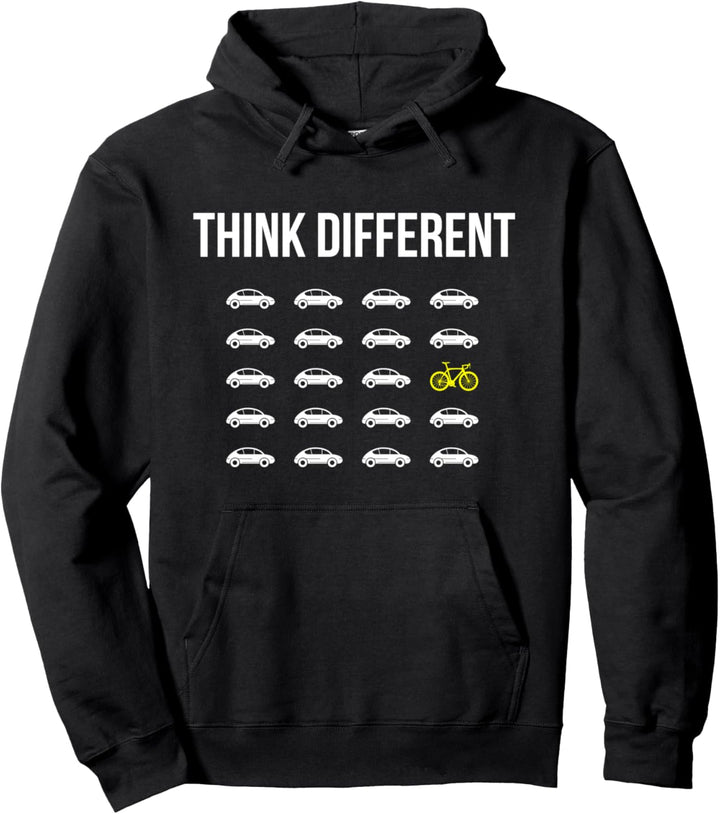 Think Different Auto Downhill Spruch Radfahrerin Pullover Hoodie