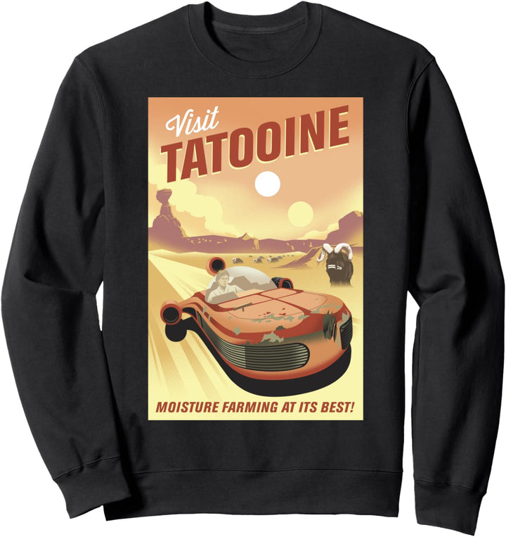 Star Wars Visit Tatooine Cartoon Poster Sweatshirt