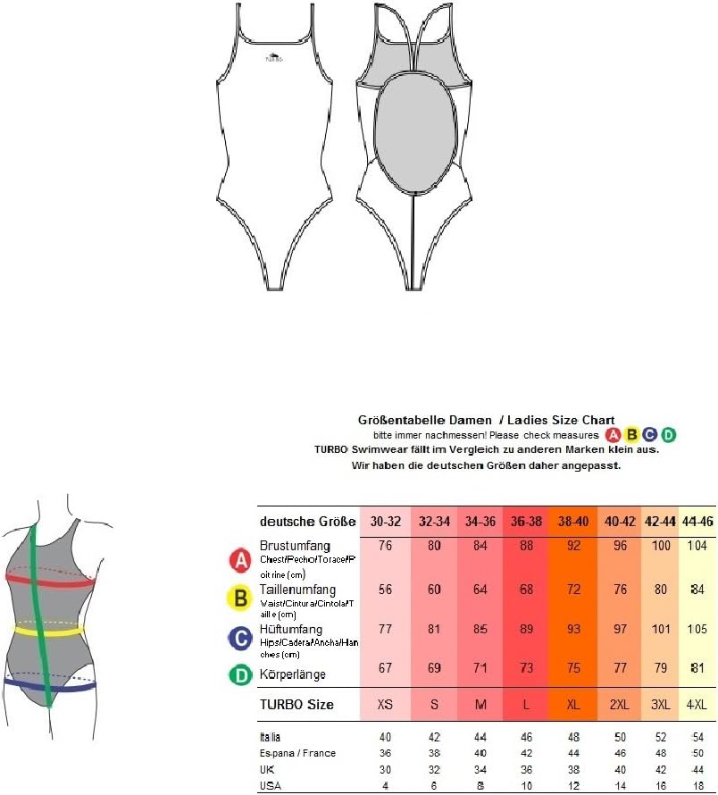 TurboTronic By Z-LINE Damen Pop Turbo Bikini-Unterteile S Multicolore, S Multicolore