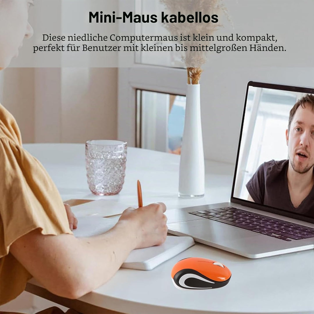 Kabellose Maus Niedliche Mini-Computermaus Kleine Grösse Tasche Tragbare Kompakte Reise USB Optische