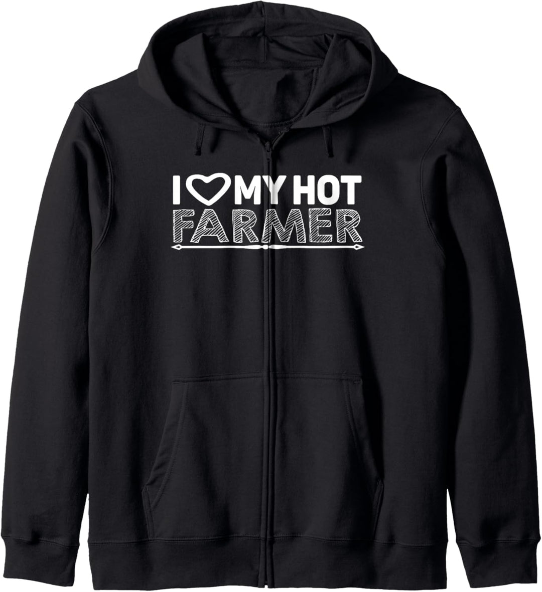 I Love My Hot Farmer - Funny Farming Kapuzenjacke