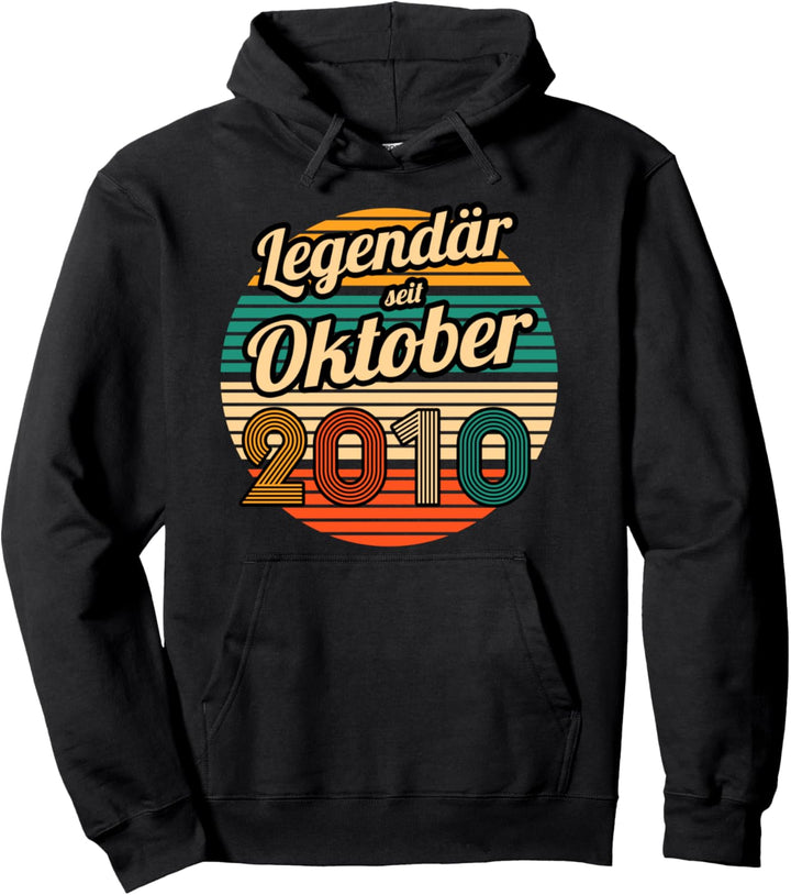 Legendär seit Oktober 2010 11.Geburtstag Junge Pullover Hoodie