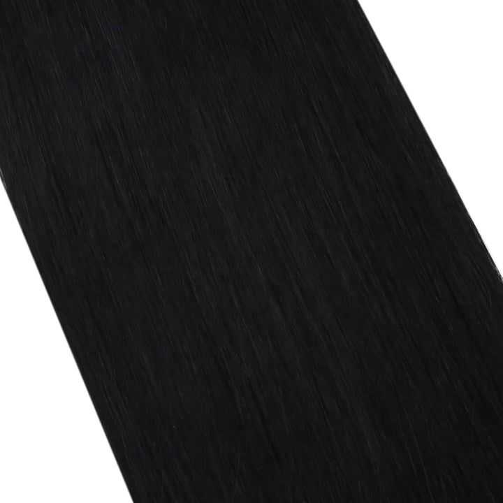 Moresoo Tape Extensions Echthaar Schwarz Invisible Tape in Extensions Echthaar 60cm Remy Haar Extens