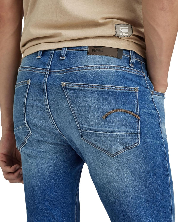 G-STAR RAW Herren Revend Skinny Jeans 30W / 34L Mehrfarben (Medium Indigo Aged 51010-8968-6028), 30W