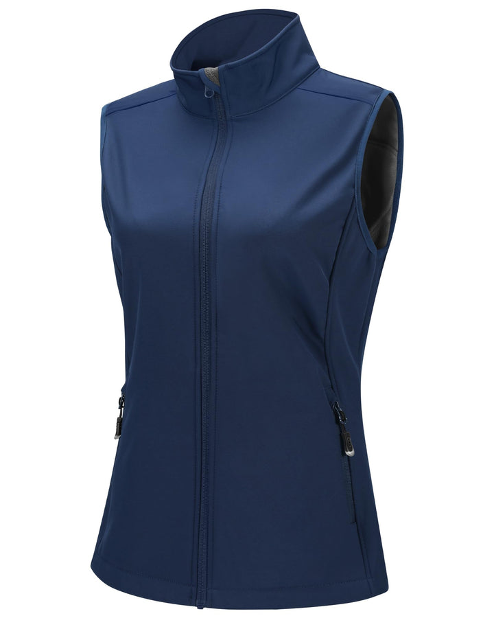 33,000ft Weste Damen Outdoor Leichte Softshell-Weste Ärmellose Jacke Winddichte Fleece Damenweste fü
