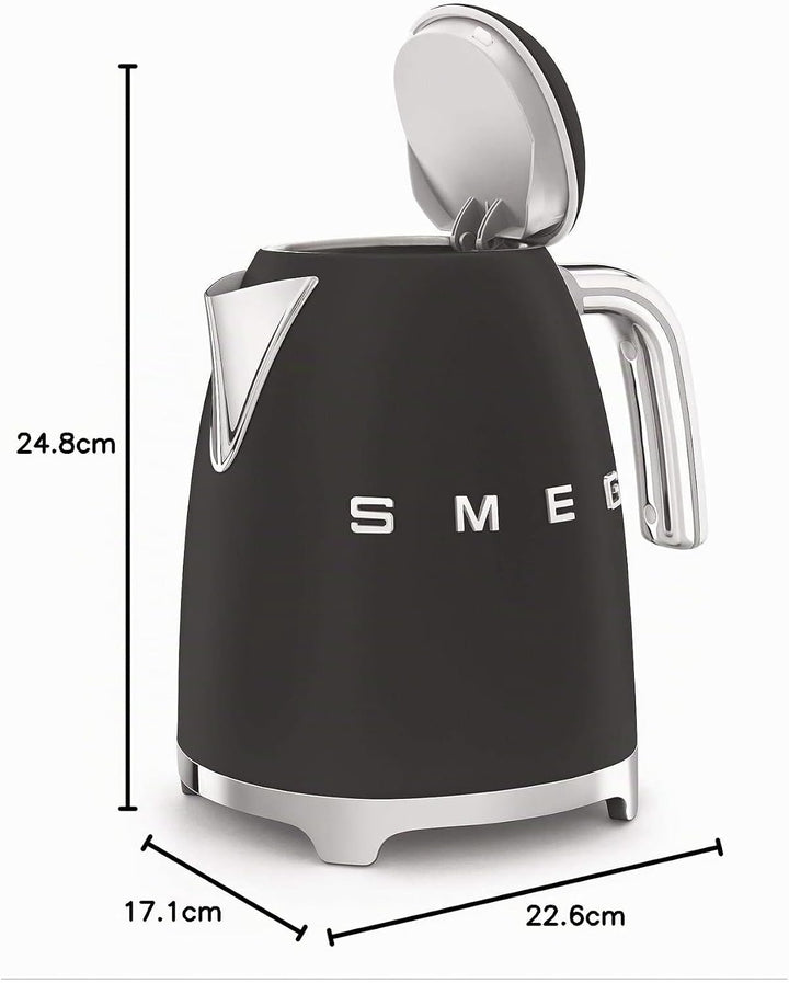 SMEG Wasserkocher 50' Style KLF03BLMEU Mattschwarz