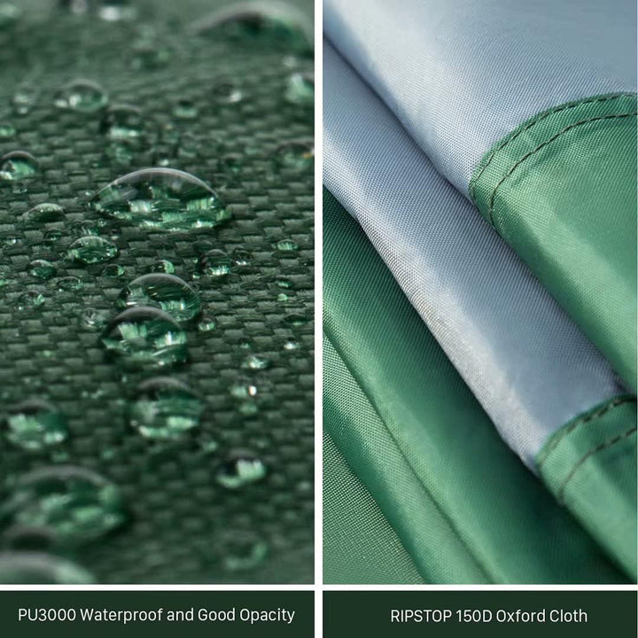 Forceatt Zeltplane, 3,7 * 4,3 m Tarp Ultraleicht mit 6 Umreifungspunkten, Anti-UV &amp; wasserdicht Tarp