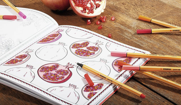 Fineliner - STABILO point 88 - 30er Pack - mit 30 verschiedenen Farben inkl. 5 Neonfarben 30 verschi