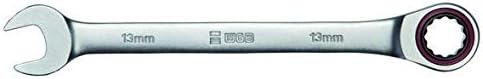 Ringmaulschlüssel mit Ratsche | CrV | 72 Zähne | No.236 | 27 mm | WGB