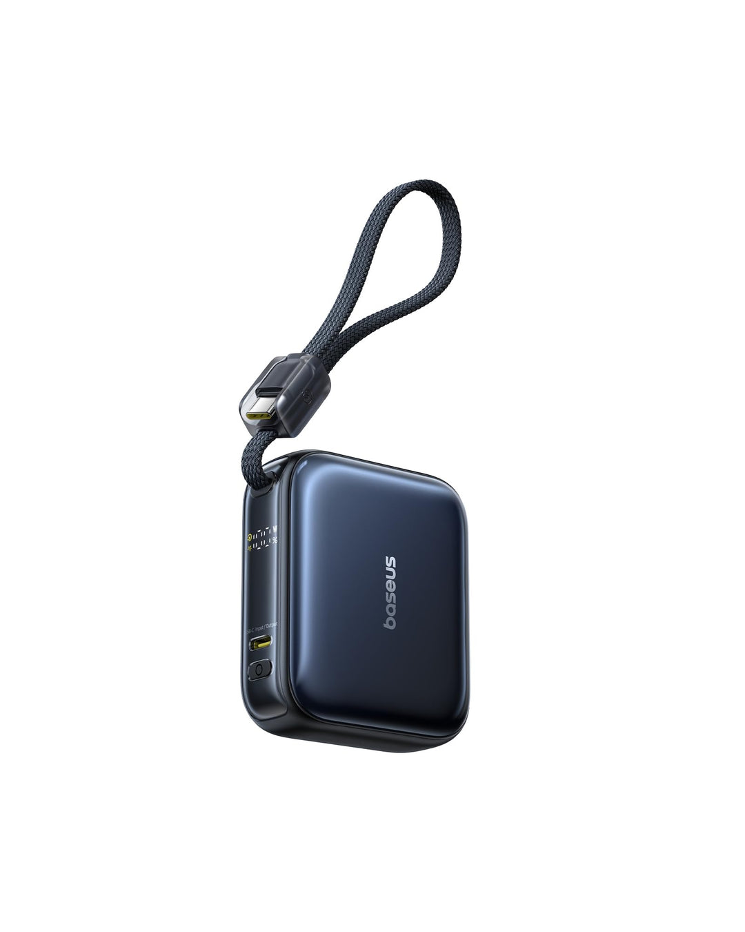 Baseus AC22 Mini Powerbank 10000 mAh, 45 W PD Power Bank Small with Integrated USB-C Cable, External