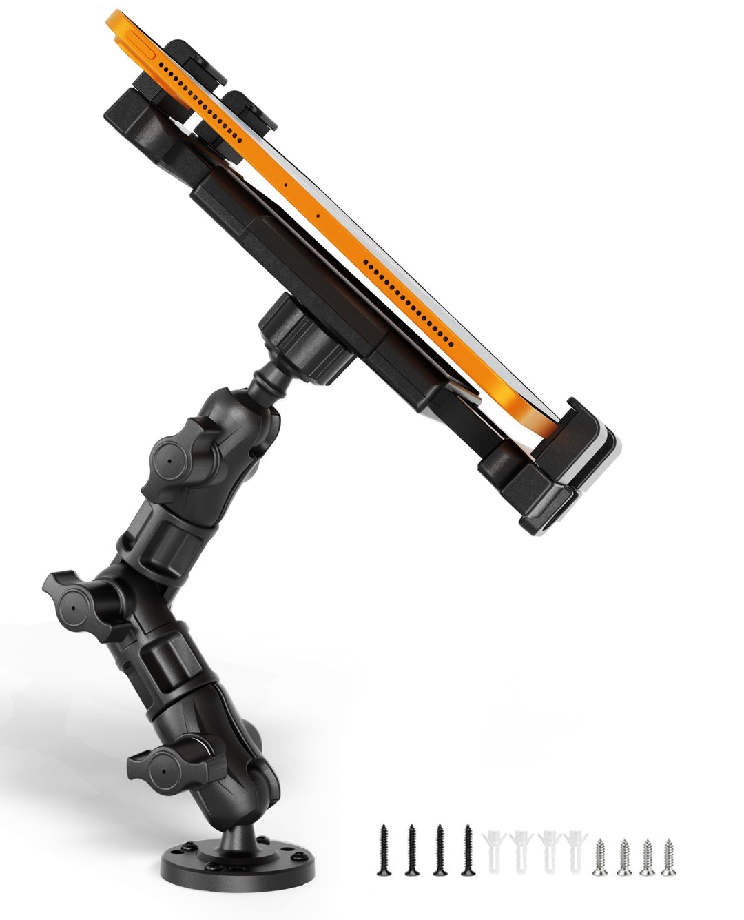 OHLPRO Tablet Halterung LKW Armaturenbrett - Heavy Duty Bohrsockel iPad Halter Auto & Wohnmobil, 360