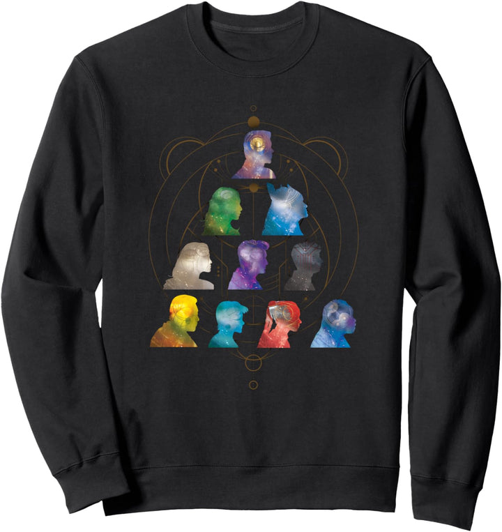 Marvel Eternals Pyramid Group Shot Silhouette Sweatshirt