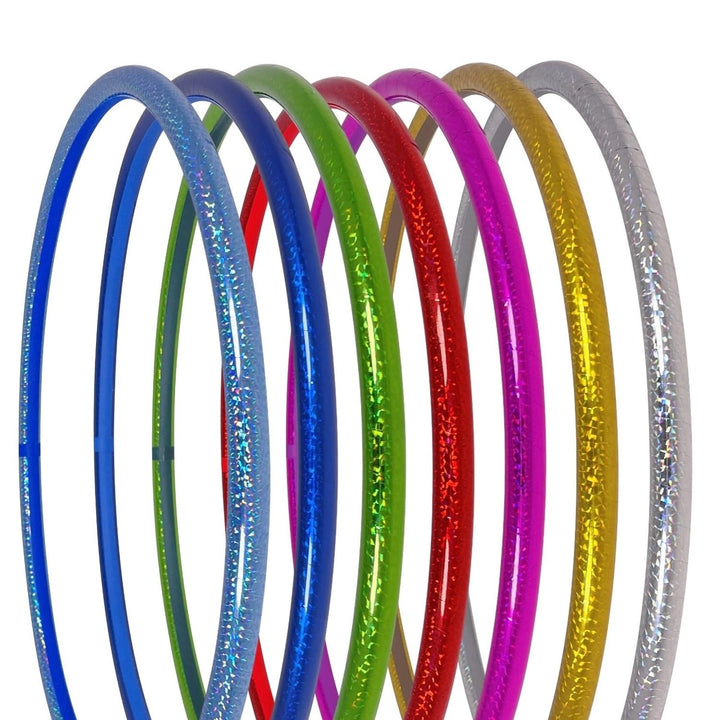 Zirkus Hula Hoop, Hologramm Farben, Ø70/75/80/85/90cm Silber Ø70cm, Silber Ø70cm