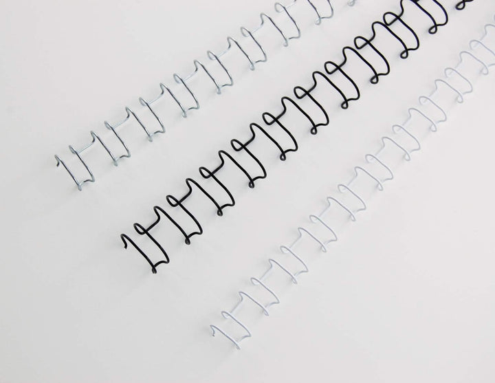 GBC MultiBind Drahtbinderücken, 12mm, weiss, 100 Stück (115 Blatt ) weiss 12mm, weiss 12mm