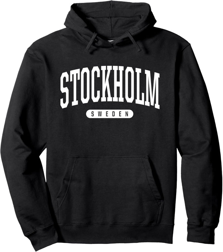 College Style Stockholm Schweden Souvenir Geschenk Pullover Hoodie