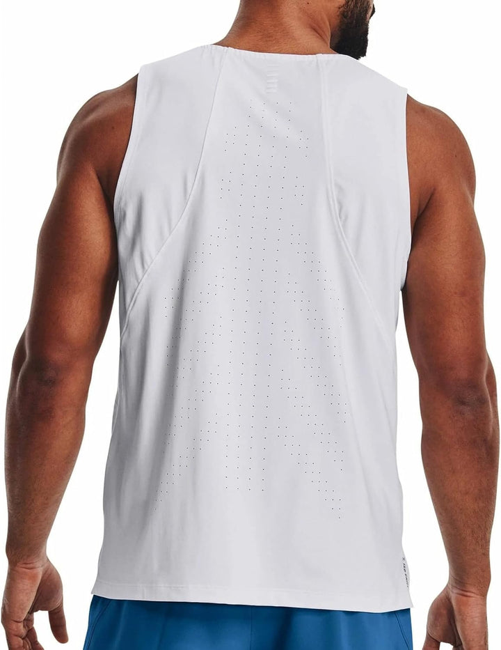 Under Armour Iso-Chill Run Laser Tanktop Herren XL Weiss, XL Weiss