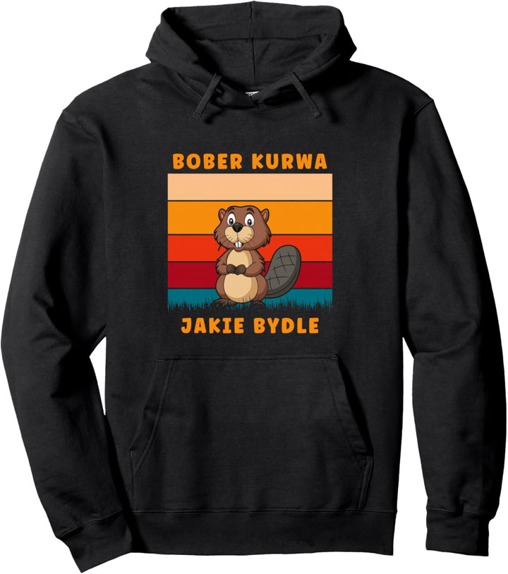Kurwa Bober Meme Funny Design Pullover Hoodie
