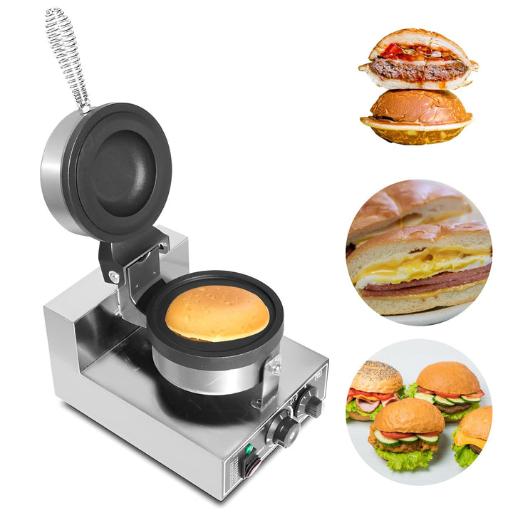 Elektrische UFO-Burger-Presse, Kommerzielle Antihaftbeschichtete Panini-Presse für Hamburger, 50°C -