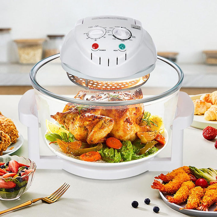 Luftfritteuse, Elektrischer Küchenkessel, Fritteusentopf mit Fritteusenkorb, 12 L, Grosses Fassungsv