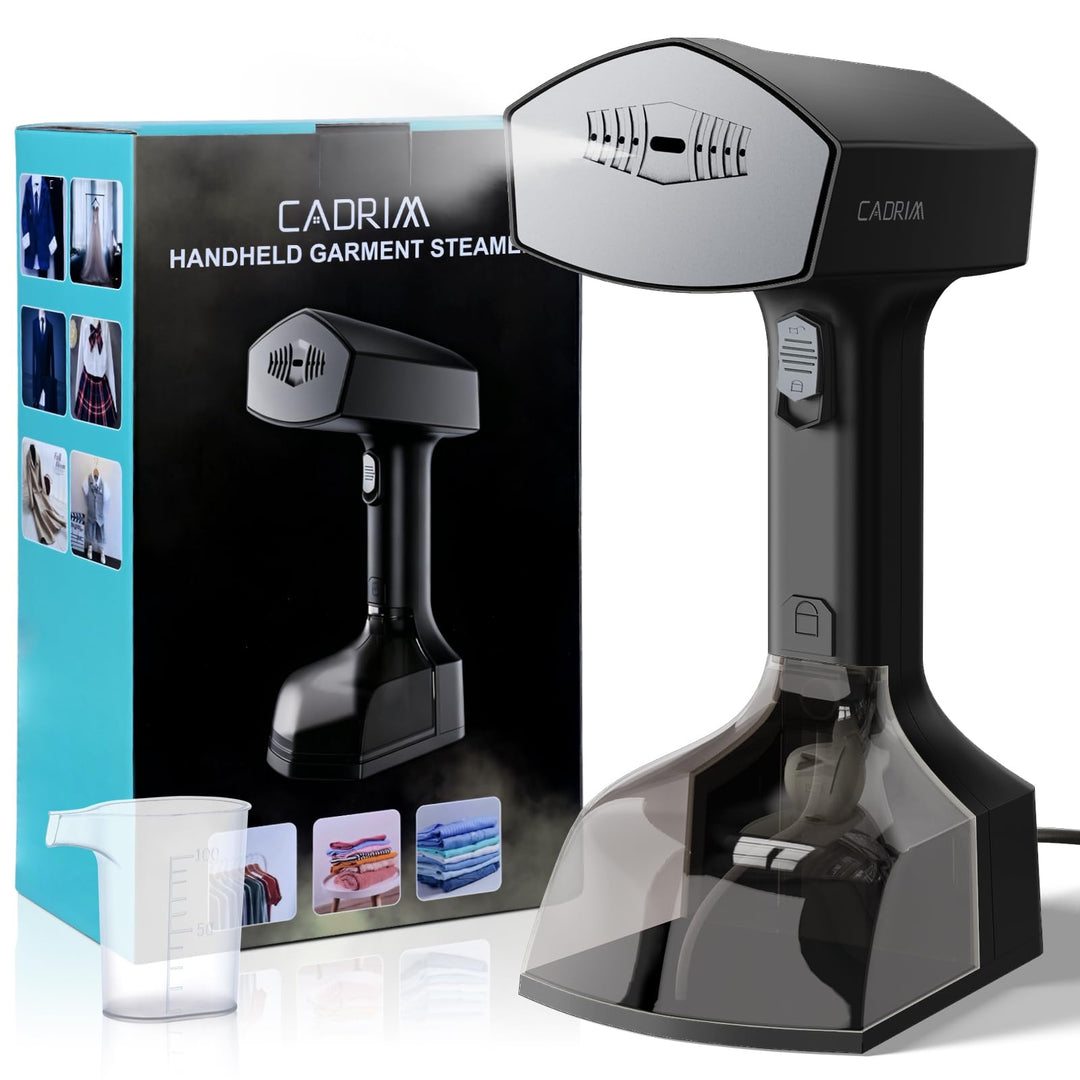 Cadrim Steamer Dampfglätter, 1800W Powerful 2 In 1 Steamer &amp; Iron, 350ml Tragbarer Dampfbügeleisen,