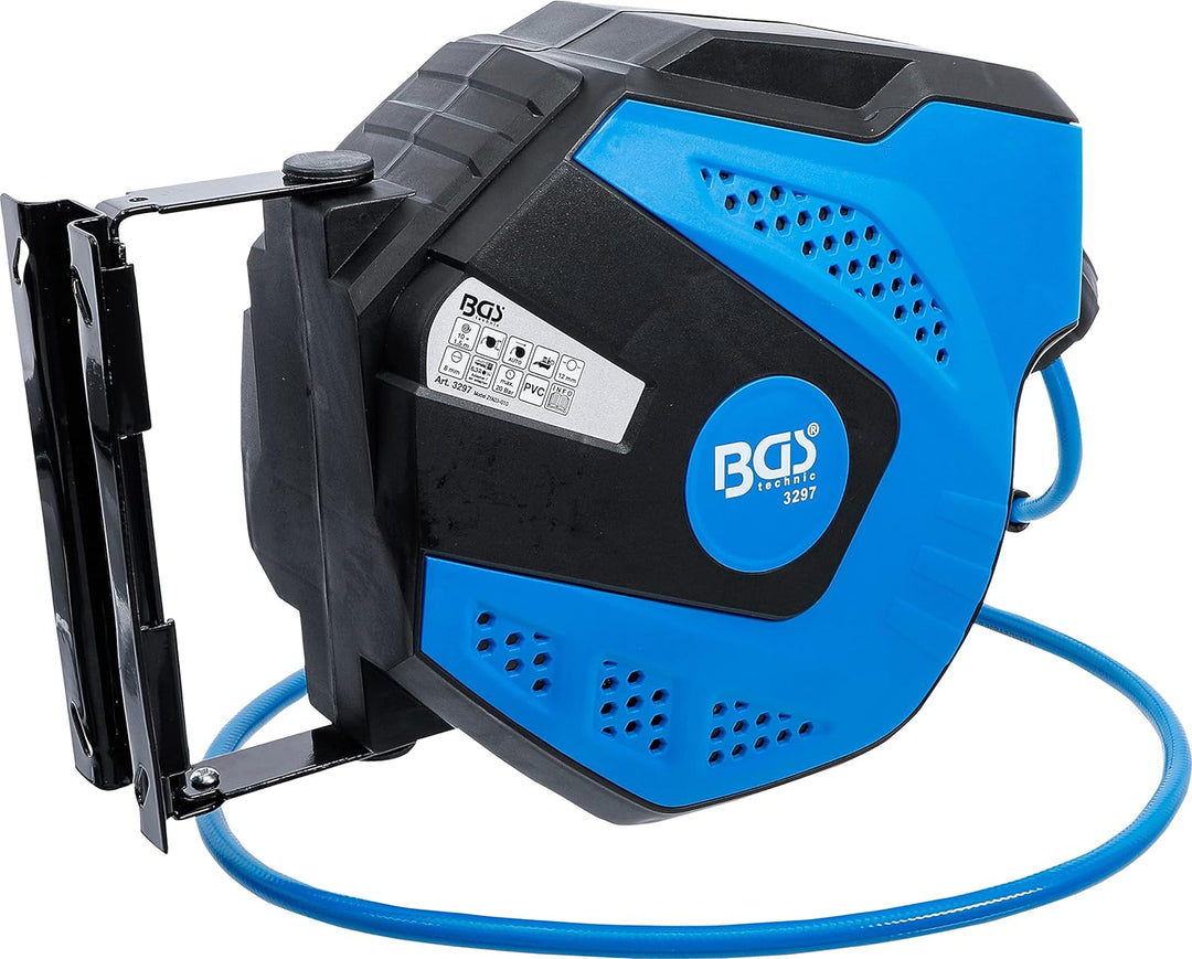 BGS 3297 | Druckluftschlauch mit Aufroller + 3321 | Automatische Kabeltrommel