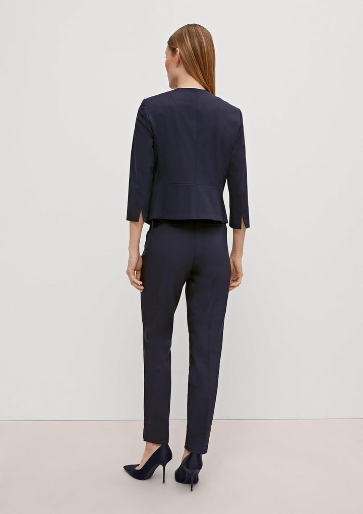 comma Blazer mit kurzem Schnitt, 5976 Blau