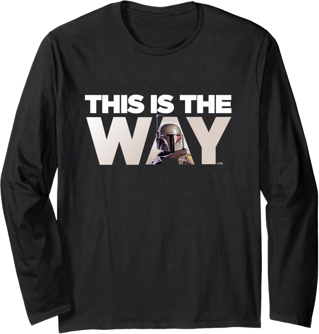 Star Wars Mandalorian Mando This Is The Way Langarmshirt