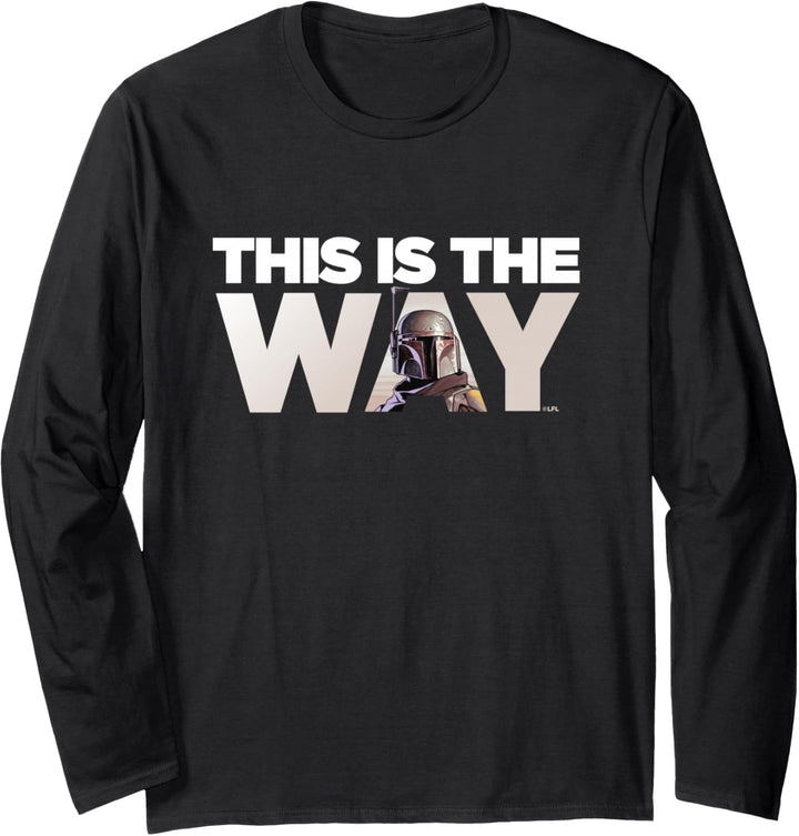 Star Wars Mandalorian Mando This Is The Way Langarmshirt