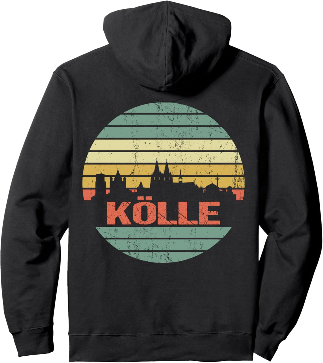 Köln retro Silhouette für Köln Fans Pullover Hoodie