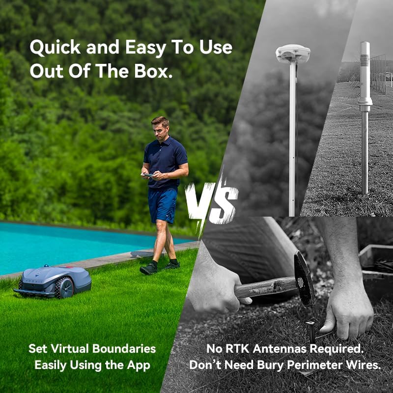 HOOKII Neomow X SE Mähroboter ohne Begrenzungskabel, bis 3000㎡, 3D LiDAR SLAM+Vision Fusion Kartieru