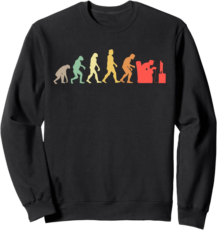 Gamer Evolution Idea Videospiel Spieler Online-Gaming Sweatshirt