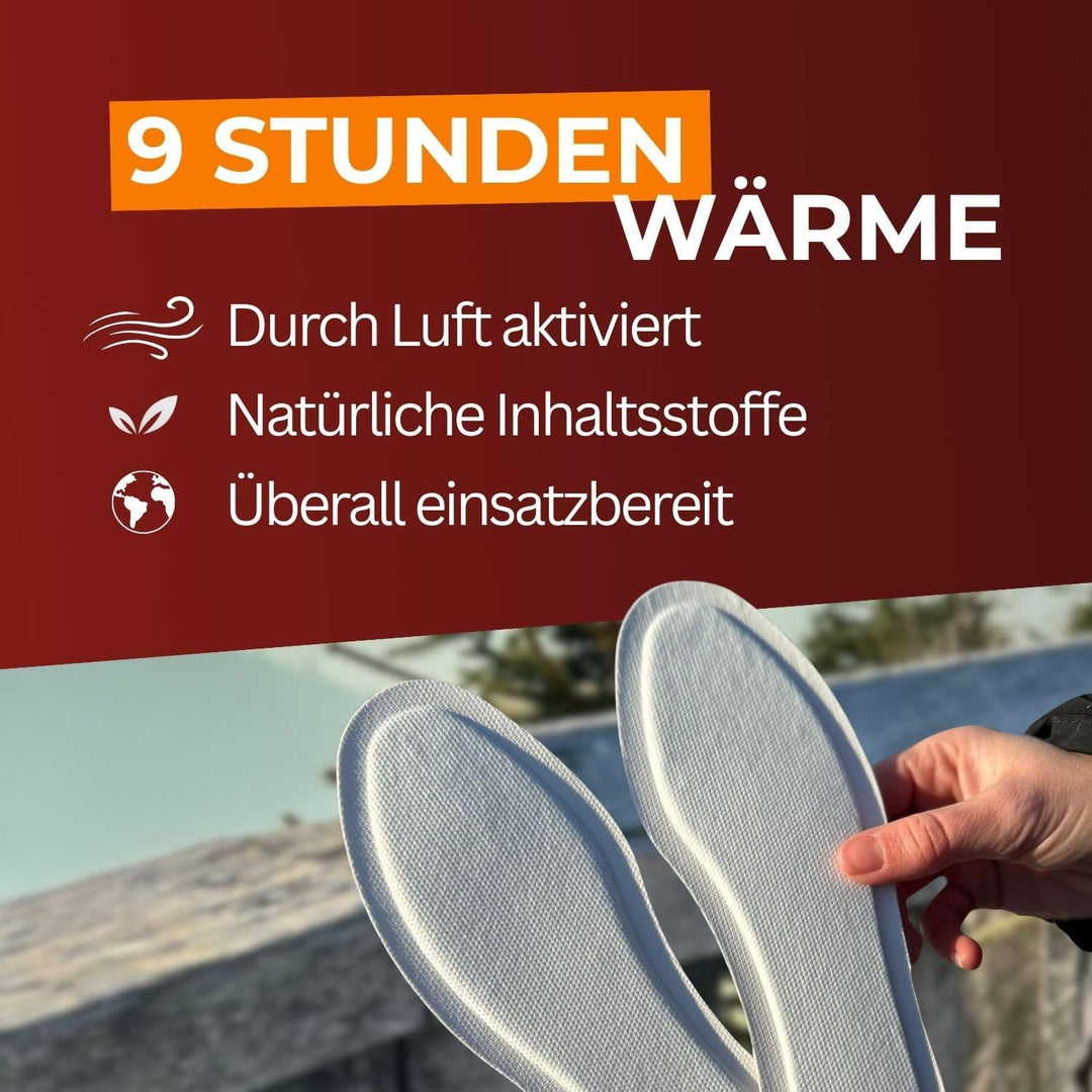 THERMOPAD Sohlenwärmer (Einlegesohle) Gr. S, L oder XL (36-46) – DAS ORIGINAL: 10 Paar Wärmepads für