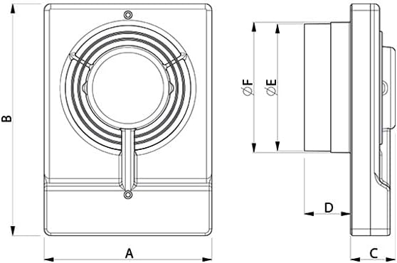 Vortice Record Extractor Fan M10/4T 100mm with Timer by Vortice