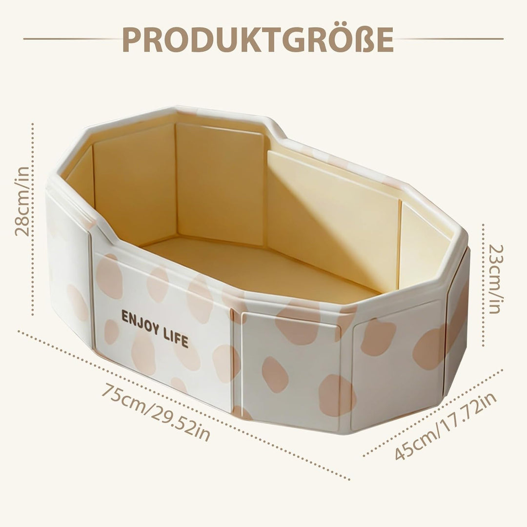 Faltbare Badewanne für Kinder,Grosse Kleinkindbadewanne, Tragbare Badewanne mit Ablassventil Platzsp