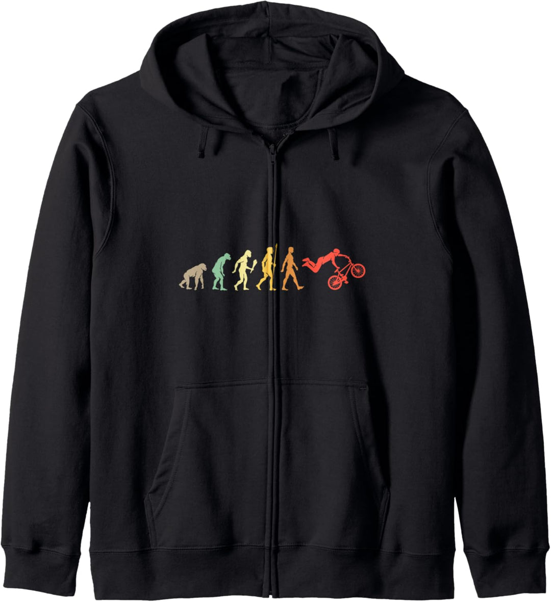 BMX Biker Evolution Geschenk Vintage Fahrrad Kapuzenjacke