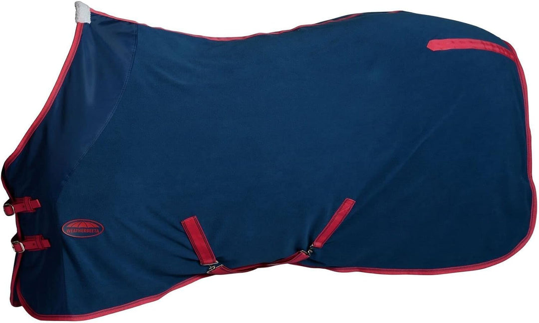 Weatherbeeta Fleece Cooler Standard Neck - Dark Blue/Grey/White, Grösse:115 Dunkelblau/Grau/Weiss 11