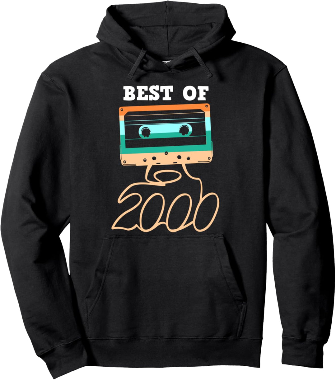 20 Geburtstagsgeschenke Retro Kassette Best of 2000 Pullover Hoodie