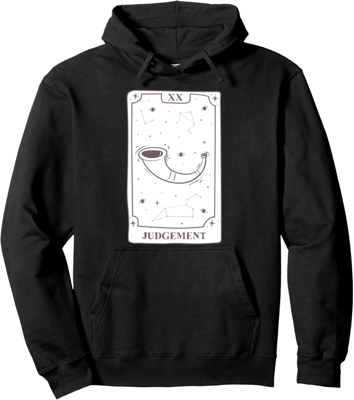 Tarot-Kartengrafik Judgement Witch Wiccan Kawaii Goth Emo Pullover Hoodie