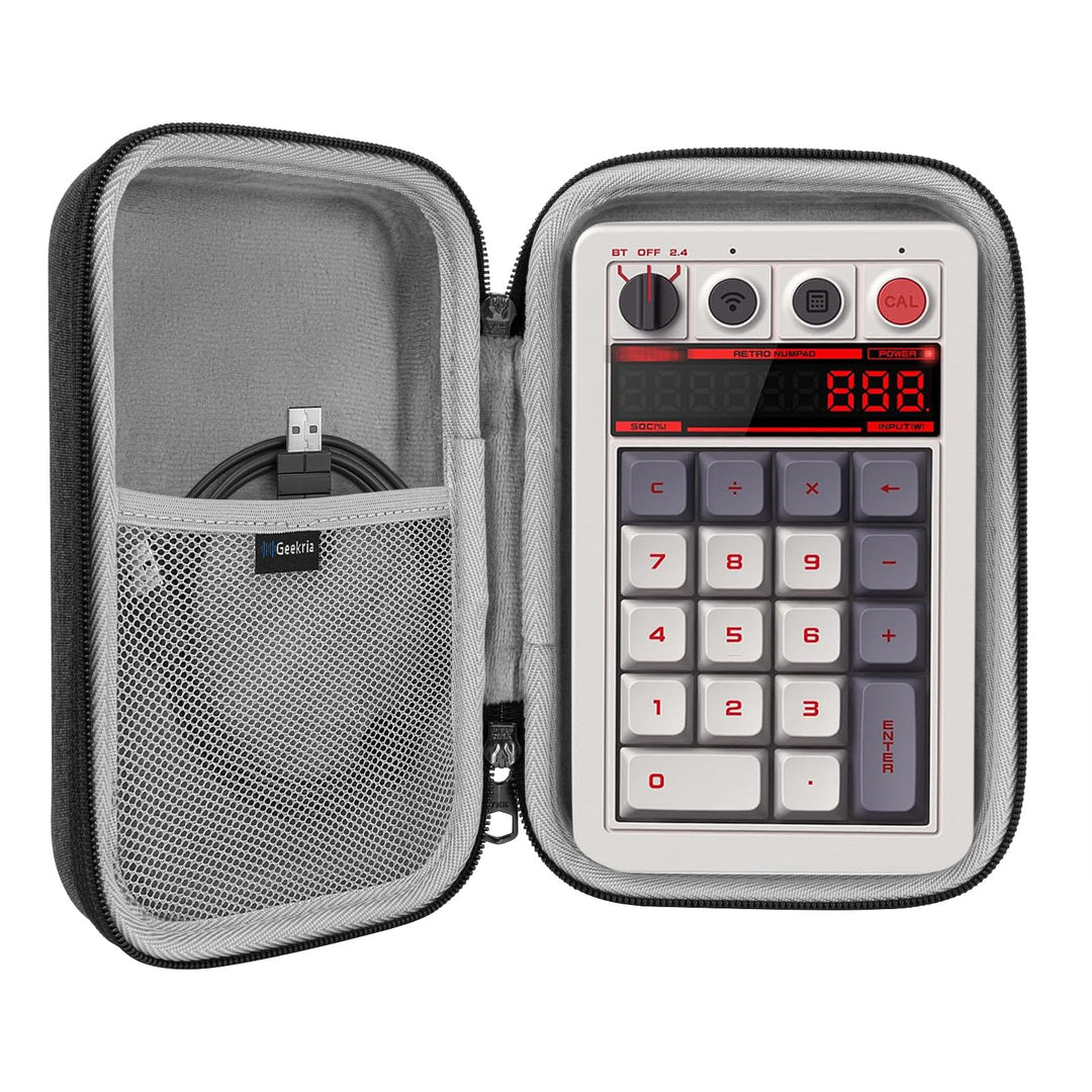Geekria Tragetasche für Nummernblock, kompatibel mit 8BitDo Retro 18 mechanischem Nummernblock, EPOM